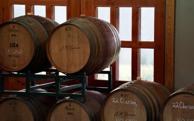 J.K. Carriere wine barrels